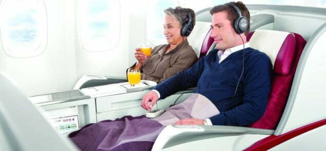 Klasa Business w samolocie Qatar Airways